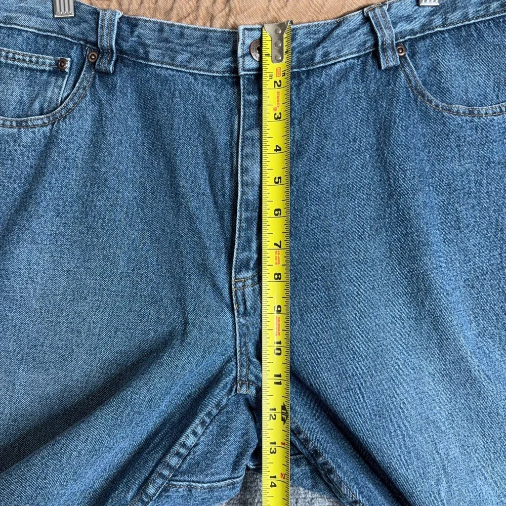 Duluth Trading Flex Ballroom Jeans Mens 40x30 Blue Relaxed Fit Straight Denim